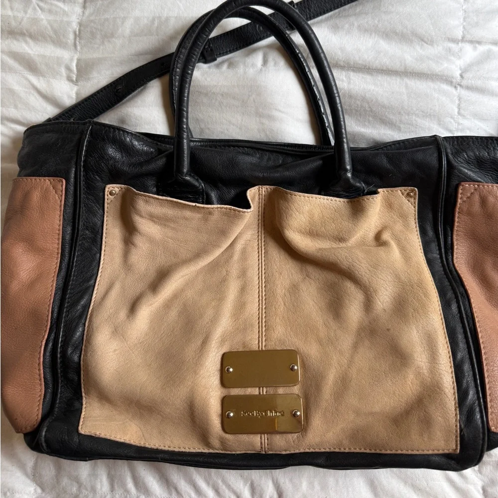 See By Chloe Black, Blush & Pink Leather Tote Bag